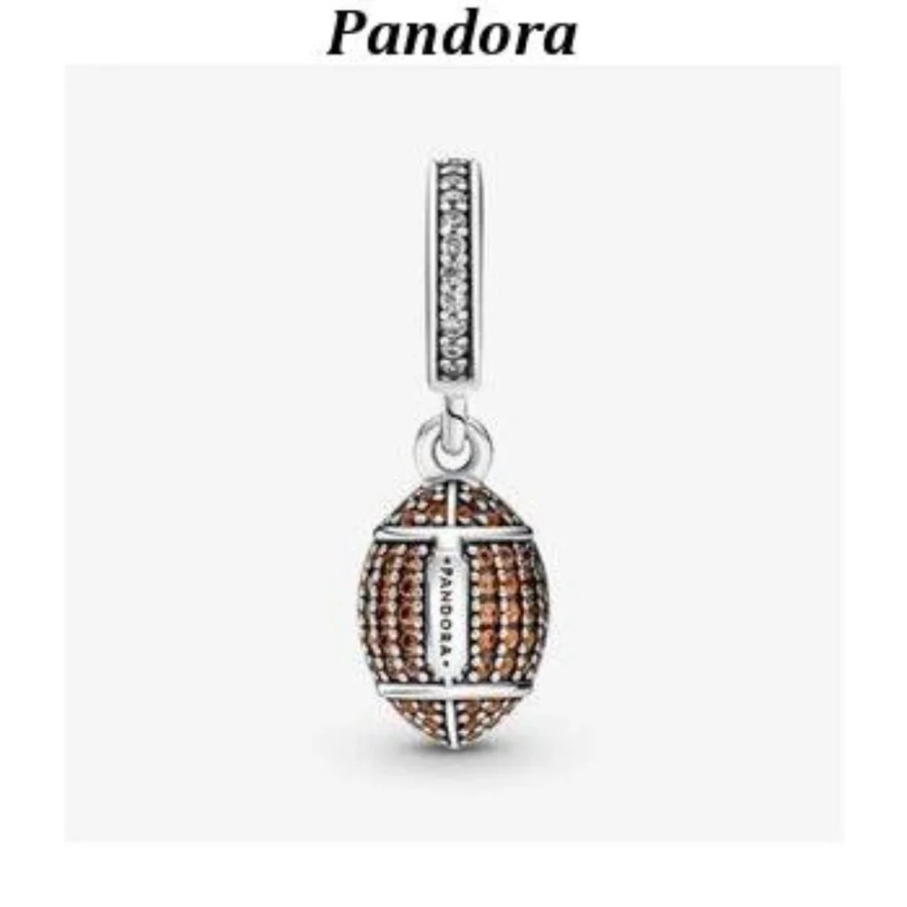 Authentic Pandora American Football Dangle Charm